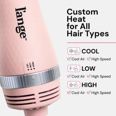 L'ANGE HAIR VolumeBoost: tecnología de iones para frizz reducido y brillo.