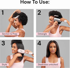 L'ANGE HAIR Mane Pass: diseño ergonómico para uso cómodo.