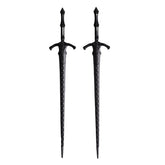 LANGHONG palitos cabello vikingo espada negro para peinados elegantes en festivales
