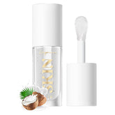 LANGMANNI Aceite labial en bote transparente para hidratación intensiva.