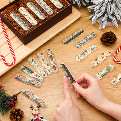 La lima emery Lanties navidad, doble lado, para limar y pulir.