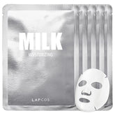 LAPCOS Mascarilla de leche en tela: aplicación suave para hidratar la piel