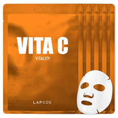 LAPCOS masque-feuille Vita C en Tencel pour un éclat rafraîchi.
