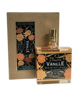 L'Aromarine Outremer Vanille: botella con filigrana art-nouveau para colección y uso diario.