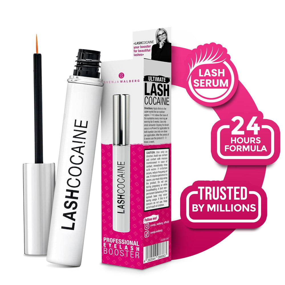 LASHCOCA!NE: botella de serum para pestañas con aplicación suave para mayor longitud.