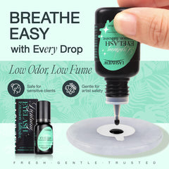 Lashview adhesivo profesional, ideal para uso en salón.