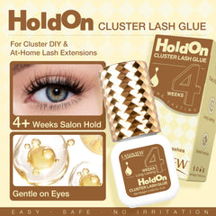 LASHVIEW aplicación-cluster-facil: colocación sencilla para un acabado pulido.