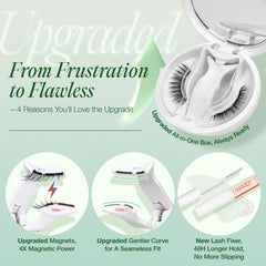 Aplicador curvo ergonómico de LASHVIEW para colocar pestañas con precisión.