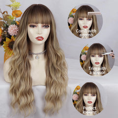 Lativ peluca con línea de cabello realista, detalle invisible desde la nuca.