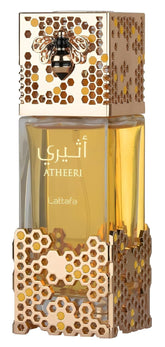 Lattafa Atheeri, botella 100 ml, ideal para uso diario.