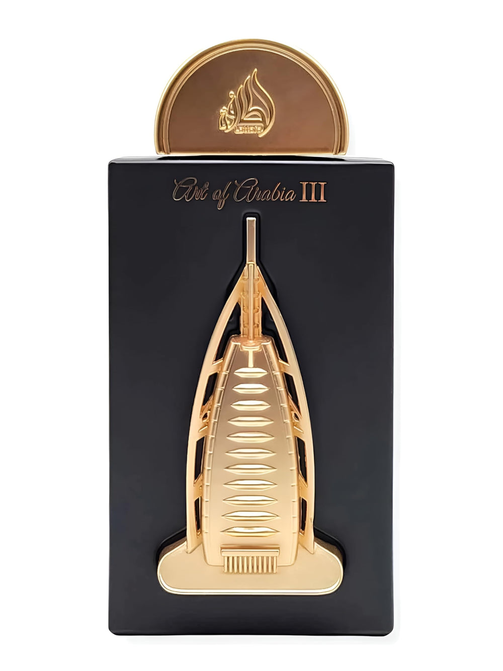 Lattafa Pride Art Of Arabia III, botella elegante para ocasiones especiales.