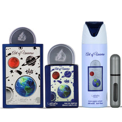 Lattafa Pride Art of Universe, desodorante spray 6.67 oz, práctico para día a día