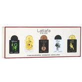 Lattafa Pride Set frascos Afecto: aroma suave para uso diario.