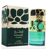 Lattafa Qimmah para mujer, botella elegante para uso diario y ocasiones especiales.