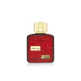 Lattafa Ramz Gold frasco dorado para exhibir una fragancia elegante y nocturna.