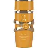 Lattafa Yara Tous: botella elegante, ideal para viaje.
