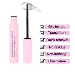 LAUBESS LASH Removedor pensado para ojos sensibles, sin irritación ni enrojecimiento