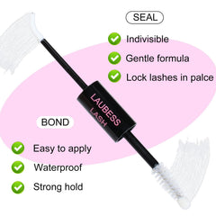 LAUBESS LASH uso casero con efecto salón para pestañas