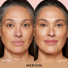 Laura Geller New York Balance-N-Glow, vitamina C, acabado iluminado para un look fresco.