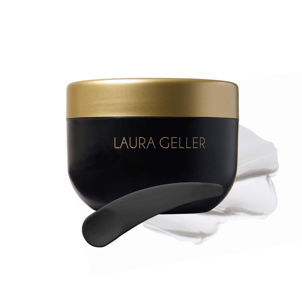 Laura Geller New York Desmaquillante con Crema Fría: envase elegante y listo para usar.