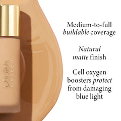 Double Take Liquid Foundation tono medio neutral para pieles medias