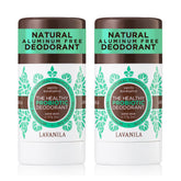 Desodorante Lavanila Vanilla Eucalipto en barra frente, aroma fresco y sin aluminio.