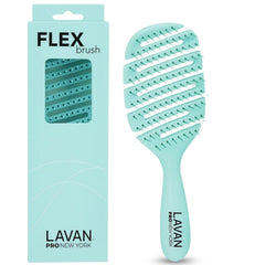 LAVANPRO New York Cepillo Desenredante Flexible Turquesa para cabello suave