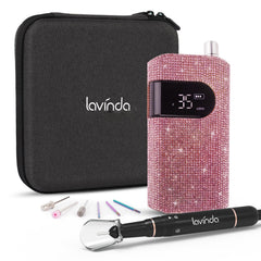 Lavinda exterior diamante rosado, añade glam a tu rutina de manicura.