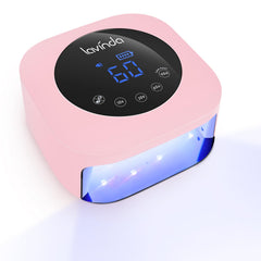 Lavinda lámpara UV 54W mate macaron rosa para manicuras en casa.