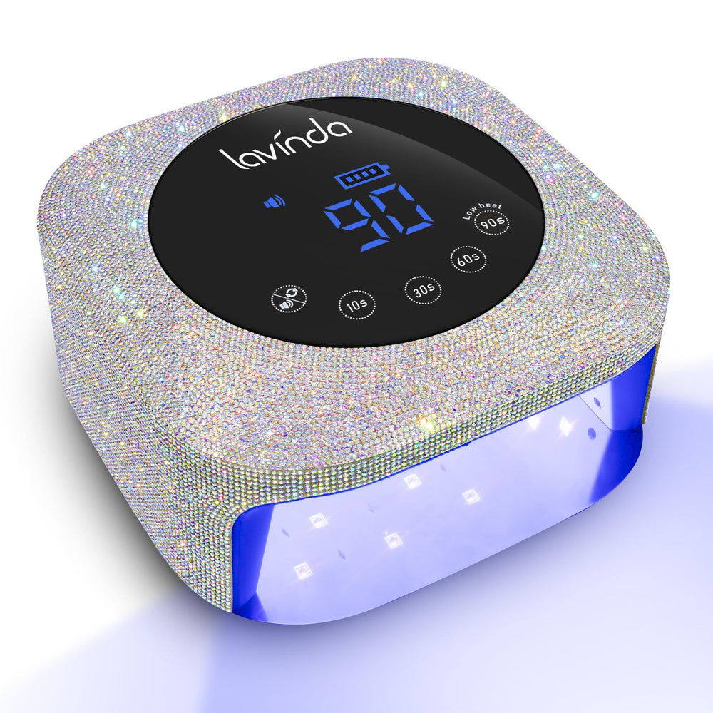 Lámpara Lavinda UV LED frente con pantalla para secado rápido de uñas
