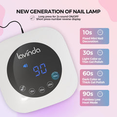 Lavinda con pantalla grande para temporizadores fáciles