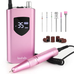 Lavinda taladro de uñas 35000 rpm, en acción para resultados profesionales