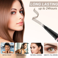 LAVONE dual-ended brow brush for blending and shaping