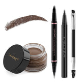 LAVONE eyebrow pen showing microblading-like strokes for natural brow definition
