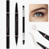 LAVONE lapiz cejas 4 puntas para trazos realistas y definidos.