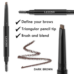 LAVONE waterproof liquid eyeliner black for precise, lasting lines.
