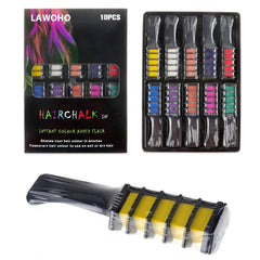 Conjunto LAWOHO de 10 colores brillantes para el cabello