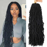 Layashow locs suaves crochet 24 pulgadas: aspecto natural.
