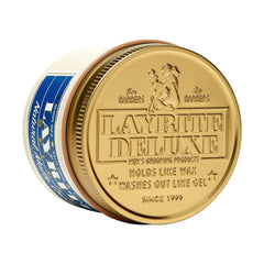 Layrite Natural Matte Cream, acabado mate visible, estilo versátil para cabello lacio o rizado