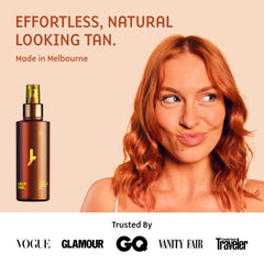 Lazy Tan en el rostro, aplicación suave para tono natural y acabado homogéneo