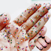 LBPEPAMZ cristales para uñas con corazones 3D, ideales para adornos elegantes.