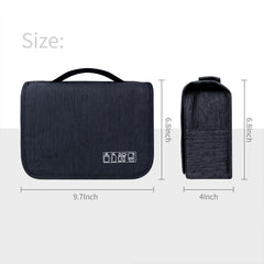 Tejido 300D impermeable que protege cosméticos y productos.