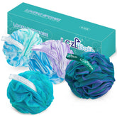 LCZLBath esponja ducha cuatro colores frontal: exfolia suavemente para una piel renovada