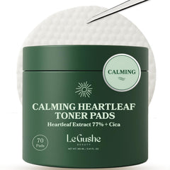 Discos LE GUSHE Heartleaf en empaque, ideal para rutina diaria.