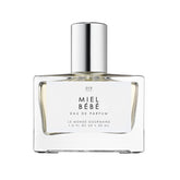 Le Monde Gourmand Miel Bébé spray closeup highlights honeyed floral notes for daily wear