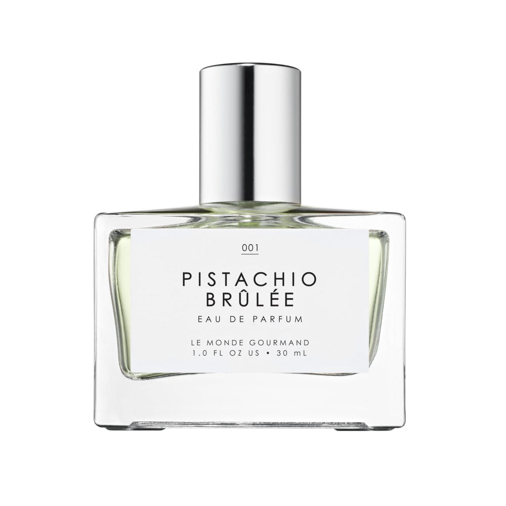 Le Monde Gourmand Pistachio Brûlée en botella, aroma envolvente para uso diario.