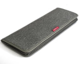 LeanTravel estuche organizador de corbatas: vista exterior elegante y compacto para viajar.