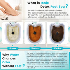 Lecaung detox-pies-en-agua: funciona con agua tibia para un baño suave