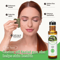 Leczhmyo aceite de ricino rodillo cuerpo para piel hidratada tras la ducha.