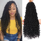 Leeven Goddess Locs: extremos rizados para uso diario con 18 pulgadas de longitud.